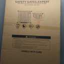 Regalo Safety 56-Inch Extra Wide Baby Gate for Doorways, Hallways & Bottom of Stairs, Pressure Mount Safety Gate for Babies, Toddlers & Pets, Tested & Safe, American Designed, Family Owned (White)