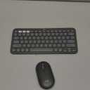 Logitech Pebble 2 Combo for Mac, Wireless Keyboard and Mouse, Slim, Quiet and Portable, Customizable, Bluetooth Mouse and Keyboard, Easy-Switch, for macOS, iPadOS - Tonal Graphite