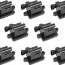 Ignition Coil Pack Set of 8 - Replaces 12558693, GN10298, C1208, D581 - Compatible with Cadillac, Chevy & GMC - Escalade, Silverado, Avalanche, Express 3500, Suburban, Tahoe, Sierra, Savana, Yukon (Set of 8)