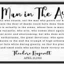 The Man in the Arena Wall Art: 32x12 Inch Framed Canvas Print Motivational Wall Art for Men, Inspirational Posters Office Decor, Positive Quotes Wall Decor for Bedroom Living Room