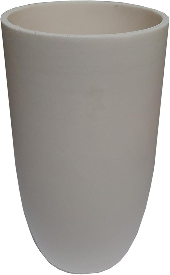 OTOOLWORLD 99.3% Alumina Crucible Al2O3 Aluminum Oxide Crucible Assay Crucible for Lab Laboratory (500ml (High))
