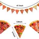 Boao Pizza Decorations Party Banners Party Supplies Pizza Garland Streamers Decoration, Pre-assembled
