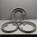 motoparty for Polaris Slingshot Wheel Rings DYI Kit for LED's RAW Aluminum Powdercoated (Gray, 3 PCS)