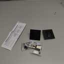 Matte Black Pocket Door Hardware with Privacy Lock & Latch - Contemporary Style for Square Pocket Doors (1 Pack)