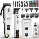 Hair Clippers for Men Rechargeable Cordless Beard Trimmer & Electric Shaver, Hair Cutting Kit with LCD Display Gift for Dad, Husband, Men