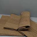 Bathroom Runner Rug,Boho 2x6 ft Hallway Runner,Braided Style Neutral Kitchen Runner Rugs,Faux Jute Rug with Rubber Backing,Machine Washable Solid Entryway Runner Non Slip,Tan Brown