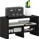 Furinno Hermite Desk Top Organizing Shelf Bookcase, Espresso, 16.4-Inch