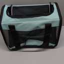 Cat Carrying Case Pet Dog Carrier Soft-Sided Cat Bag Airline Approved, Pet Travel Carrier Up to 15 Lbs, Collapsible Cats Carrier Dog Carrier for Medium Small Cats Dogs(17x11x11 Green)