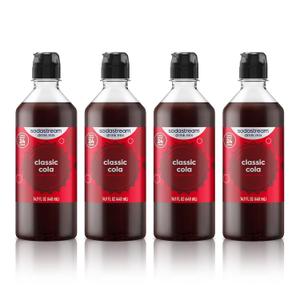 Sodastream Classic Cola New Pour Bottle, 14.9 Fl Oz (Pack of 4) (EXP 04/28/27)