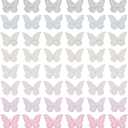 FINGERINSPIRE 48 PCS 8 Colors Butterfly Lace Patches Double Layered 3D Butterfly Organza Patches with Imitation Pearl Butterfly Sewing Embroidery DIY Patches for Party Wedding Bridal Dress Decoration