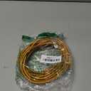 PATIKIL Fabric Cloth Covered Round Wire, 16.4ft 18AWG 2 Core Vintage Woven Electrical Cord for Pendant Light DIY Project, Golden