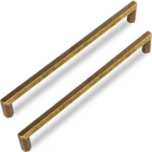 Antique Brass zinc Alloy Solid Cabinet pulls,6 Pack Vintage Brass 7-1/2 Inch 192mm Hole Center Cabinet Handles for Drawer,Cupboard, Wardrobe,Dresser