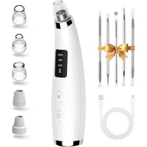 Blackhead Remove Vacuum Household, Multifunctional Bauty Instrument,5 Kinds Of Tips Meet Different Needs