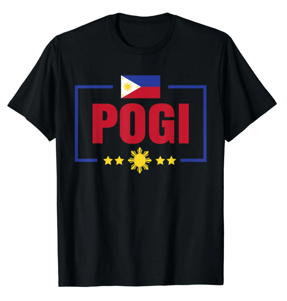 Funny Pogi Filipino For Men Boys Filipino Philippines Pinoy T-Shirt, Size M