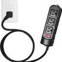 Outdoor Power Strip 6 Ft, IPX4 Waterproof Surge Protector 3 Widely Spaced AC Outlets Extension Cord, 45 Flat Plug, Wall Mountable, 18 Gauge 125V for Garden Patio Camping Christmas Lights-ETL