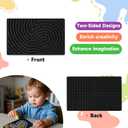 Sensory Board for Kids Durable Silicone Sensory Activity Board Sensory Toys for Kids with Autism, ADHD, Anxiety & StressToddlers Calming Travel Essentials Fidget Toy for Kids 3+ & Adults
