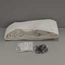 Pinch Pleated 72 Inch Wide Curtain 90 Inches Long Cream Ivory Sheer Linen Curtain Drapes for Patio Sliding Glass Door with Hooks Rings Semi Sheer Privacy 90 Inch Length Drapes for Living Dining Room (Natural)