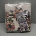 Rugcomf Door Mat Indoor Entrance 2x3 Rug Machine Washable Boho Floral Butterfly Small Area Rug Non-Slip Low Pile Throw Rugs for Entryway Kitchen Front Door Indoor Entrance Entry Kids Room, Beige