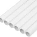 6Pcs 3/4 Inch PVC Pipe 34"(2.83FT) Long Sch40 Industrial Pipes for Home DIY, Greenhouse, Garden, Farm, Workshop, Furniture Grade, White (0.75" x 34"L)