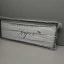 Surfapans Lake House Wall Decor Relax You're On Lake Time Sign 32"×12" for Bedroom Above Over Bed Lakeside Retreat Living Room Minimalist Large Wood Framed Horizontal Wall Hanging Art (Black)