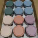 NETANY 12-pack 16oz Glass jars with Airtight Lids, Overnight Oats Containers with Lids, Wide mouth Mason Salad jars, Glass Food Storage Containers for Snacks Yogurt Spice Sugar