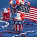 Patriotic Red, White and Blue Rubber Duckies for 4th of July - Bulk Set of 24 Ducks - Party Favors, Parades, Birthdays and Treasure Chest Supplies