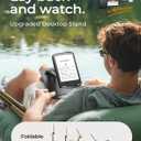 LISEN for iPad Stand Tablet Holder for Desk, Cool Home Office Desk Accessories for Men Women Kids Tablet Gifts, Office Home Essentials Gadgets Portable Monitor Stand for iPad a16 Accessories Switch (Black)