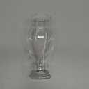 Oil Lamp Chimney Hurricane Lamp Glass Replacement Clear 3 Inch Base for Kerosene Lamp Shade(Wave Style 1P)
