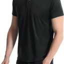 5 Pack Polo Shirts for Men Dry Fit Short Sleeve Golf T-Shirt Moisture Wicking Collared Casual Work Tops (XXXL)