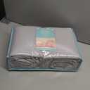 TILLYOU Microfiber Crib Bumper Gray
