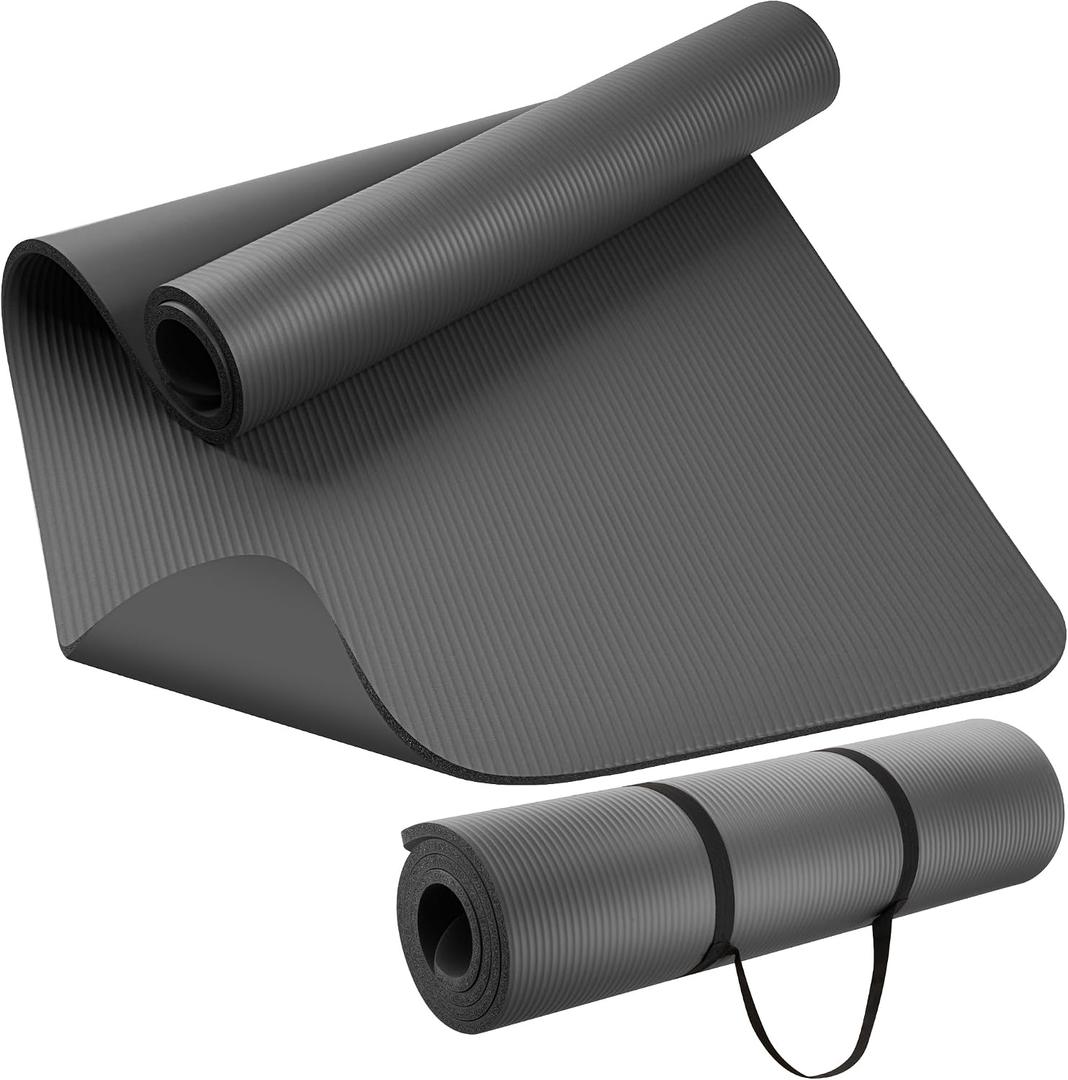 KEEP Extra Thick NBR Yoga Mat for Women & Men, 15mm Thick, 72x32 Large Exercise Mat with Non-Slip Workout Mat for Yoga, Pilates, Stretching, Meditation Wide & Cushioned Fitness Mat