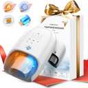 Hand Massager with Kneading Rollers,6 Modes and 2 Heating Options for Hot and Cold Therapy Hand and Wrist Massager for Arthritis Carpal Tunnel Relief,Cordless Hand Massager with Heat and Compression