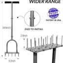 Walensee Lawn Aerator Spike Metal Manual Dethatching Soil Aerating Lawn with 15 Iron Spikes, Pre-Assembled Grass Plug Aerator Tools for Yard, Lawn Aeration, Garden Tool, Revives Lawn Health, Patented