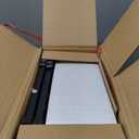 Nightstand Hidden Drawer Charging Table - Night Stand with Charger Station and Sliding Top Storage, Modern Bedside Table with 2 Fabric Drawers, for Dorm Living Room Bedroom, Black