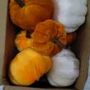 12 Assorted Velvet Pumpkins for Decorating, Fall & Thanksgiving Decor