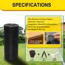 Black Hardware Cloth 1/4inx36inx100ft, Chicken Wire Fencing, 22Gauge, Vinyl PVC Coated Mesh, Welded Wire mesh, Perfect for Gopher Wire, Rodent Mesh, Tree Guard, Chicken Coop, with Tools