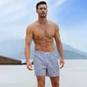 BRISIRA Mens Swim Trunks Swim Shorts Quick Dry 5 inch Inseam Beach Shorts with Compression Liner and Zipper Pocket5XL
