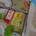 LIVEBOX Kids Rug 3'x5' Car Rug Play Mat for Playing Cars Toys, City Life Playroom Rugs Educational Carpet for Children Boy Girl, Road Traffic Nursery Rugs for Kids Room Play Area (Blue)