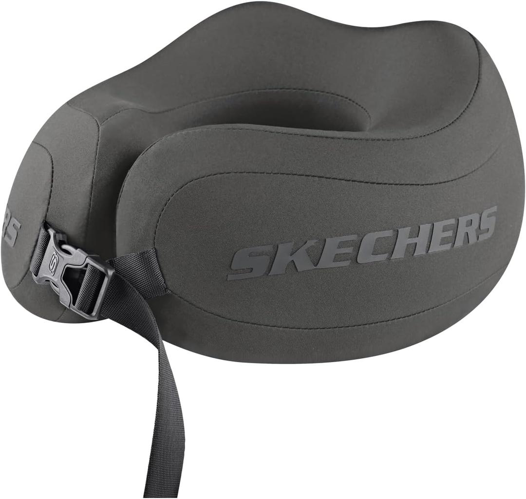 Skechers Neck Pillow for Traveling,Memory Foam Travel Neck Pillow for Airplane Travel Pillow for Flight Headrest Sleep, Portable Plane Accessories