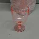 Bokon 16 Pack Plastic Wine Glasses 7.5 oz Wine Glass with Stem Reusable Unbreakable Cups Champagne Goblets Shatterproof Cocktail Drinkware for Wedding Party Indoor Drinking(Pink)