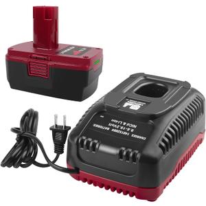 Labtec 1-Pack 6.0Ah 19.2V Lithium Battery 11098 and Battery Charger Kit Compatible with Craftsman