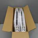 SUNEE 1/2 Inch Binders 3 Ring 12 Pack Bulk, 3 Ring Binders Clear View PVC-Free (Fit 8.5x11 Inches) for School or Office Supplies, White