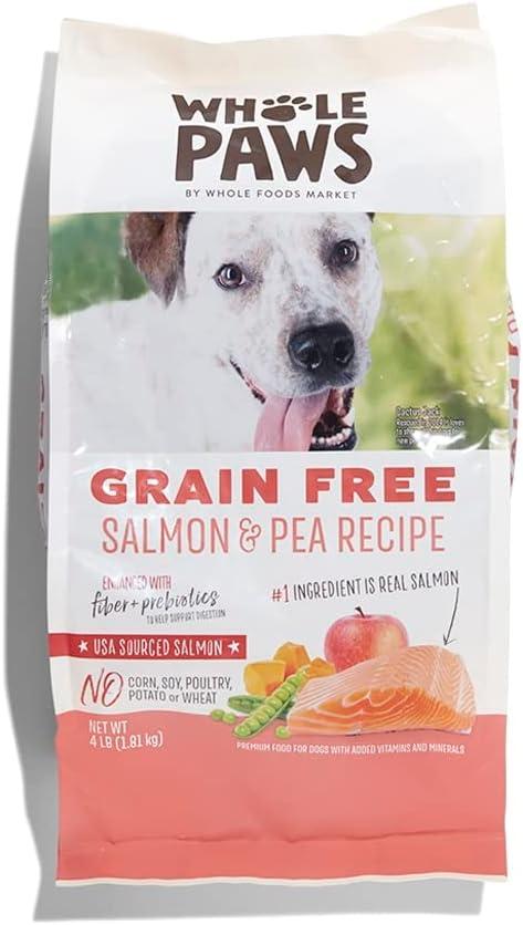 Whole Paws, Whole Paws, Dog Grain Free Salmon & Peas Recipe, 64 Ounce (EXP 10/15/27)