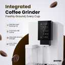 Averno Fully Automatic Espresso Machine with Grinder & Milk Frother, Bean to Cup Coffee Maker for Espresso, Cappuccino & Latte, Stainless Steel Brewing Unit