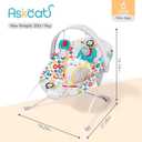 Baby Bouncer, Baby Bouncers for Infants, Portable Baby Bouncer Seat for Newborns with Music Soft Seat Cushion, Adjustable Infant Bouncer for Babies 0-6 Months 6-20 lbs Unisex