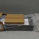 WOPITUES Wood Floating Shelves Set of 6, Shelves for Wall Decor, Farmhouse Shelf for Bedroom, Bathroom Storage Shelves, Book Shelves for Living Room-Black (16.5 Inch)