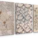 Tanmart Vintage Botanical Wall Art Decor Antique Floral Canvas Wall Art Neutral Flower Prints Poster Vintage Farmhouse Pictures Painting for Living Room Bedroom 16x24 Inch Wrapped Canvas Set of 3