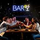 Bar Neon Sign 14x 9 in, Led Neon Light Decor for Home,Restaurant,Music Concert,Pub,Cocktails Party