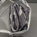 Melodieux Moroccan Fashion Thermal Insulated Room Darkening Blackout Grommet Curtains for Living Room, 42 by 96 Inch, Grey (2 Panels)