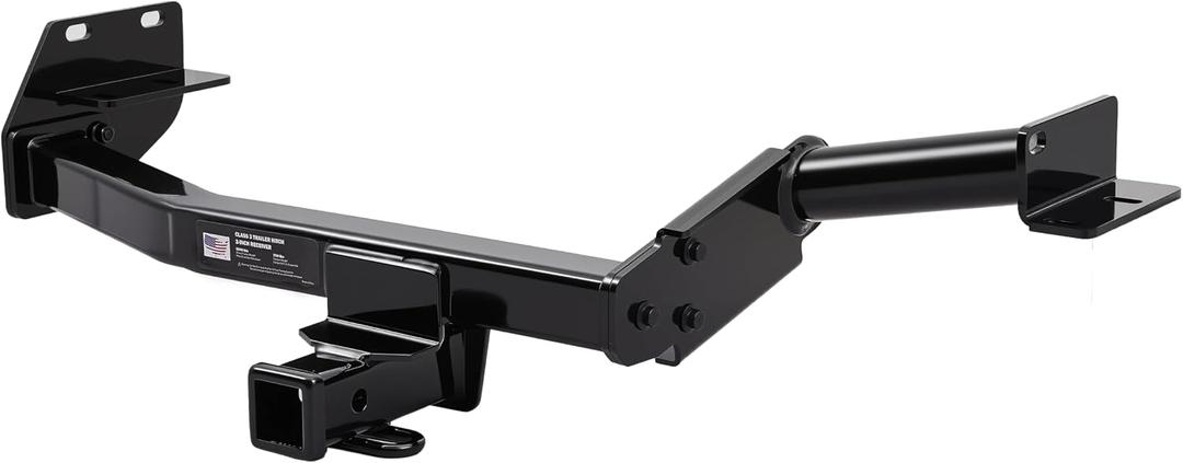Class 3 Trailer Hitch 2-Inch Receiver Compatible with Kia Telluride 2020-2025; Hyundai Palisade 2020-2025| 5,000 lbs GTW / 750 lbs TW | Durable Steel, Rust-Protected, Bolt-On